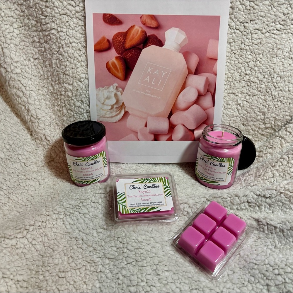 Kayali Yum Boujee Marshmallow Scent Candle/Melts Bundle (type)